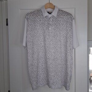 Callaway Opti-Dri Golf Polo Shirt Men's Large White w/Digital Camo